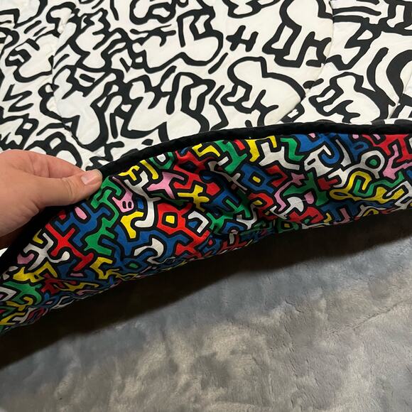 Etta Loves X Keith Haring Organic Cotton Reversible Baby Playmat Modern Art - Picture 10 of 13